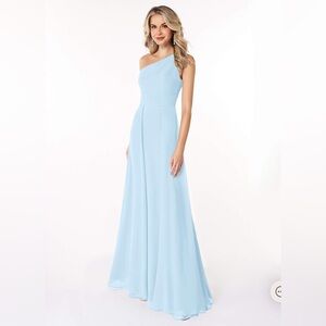 Azazie Dallas dress in Sky Blue Chiffon, size 4